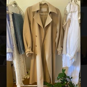 OAK & FORT oversized beige trench coat (size XXS)